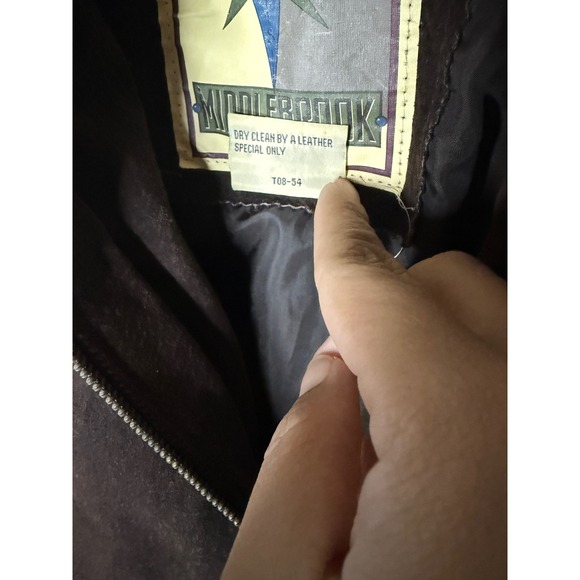 Middlebrook Park Mens Brown Genuine Suede Leather Bomber Jacket Size S Vintage - Picture 5 of 5